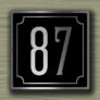 Custom House Numbers Sign