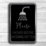 Hot Tub Signs