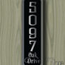 Modern House Numbers Sign