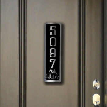 MODERN HOUSE NUMBERS Sign