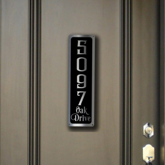MODERN HOUSE NUMBERS Sign MODERN HOUSE NUMBERS Sign