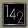 Modern Door Number Sign