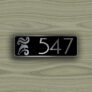Modern House Number Sign