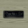 Please Take a Seat Sign