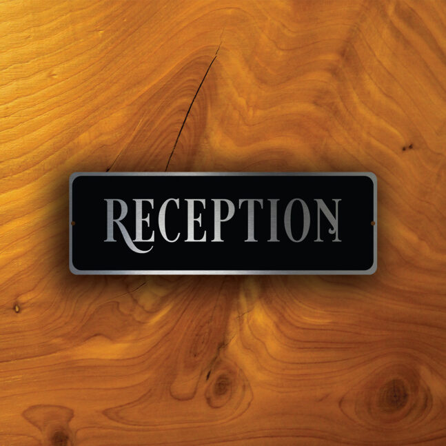 RECEPTION DOOR SIGN RECEPTION DOOR SIGN