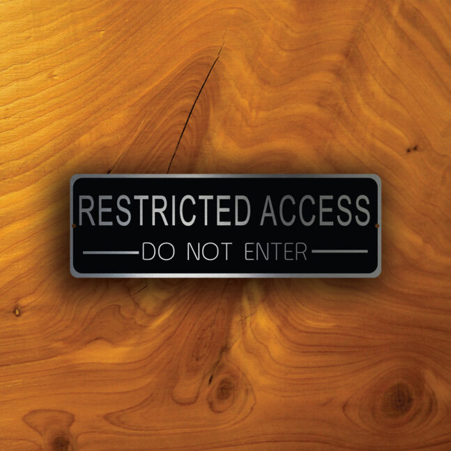 RESTRICTED-ACCESS-SIGN-2 Restricted Access Sign