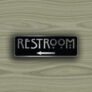 Restroom Door Sign