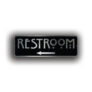 Restroom Door Sign