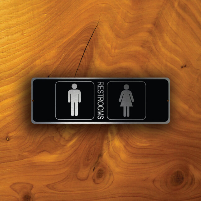 UNISEX-RESTROOM-SIGN-1 Modern Restrooms Sign