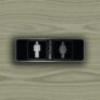 Modern Restrooms Sign