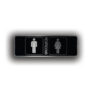 Modern Restrooms Sign