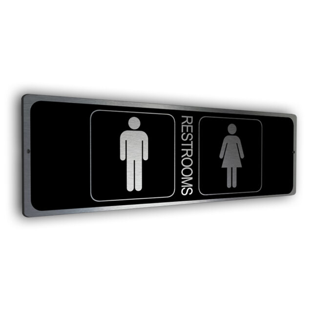 modern accessible restrooms sign modern accessible restrooms sign