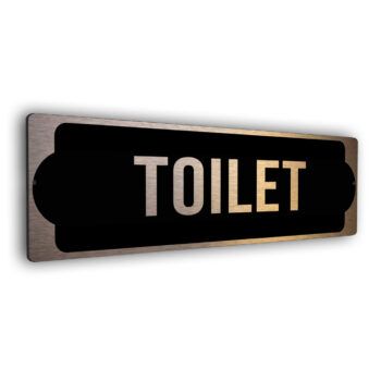 Toilet Sign for Door Copper Finish