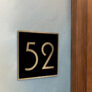 Gold Number Sign