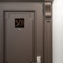 Contemporary Brushed Copper and Black Address Sign AD103-BCB