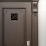 Contemporary Brushed Gold and Black Address Sign AD103-BGB