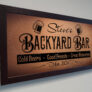 Backyard Bar Sign