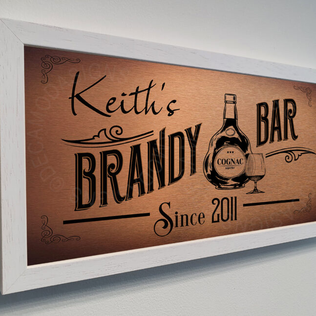 Personalized Brandy Bar Sign Custom Brandy Bar Signs