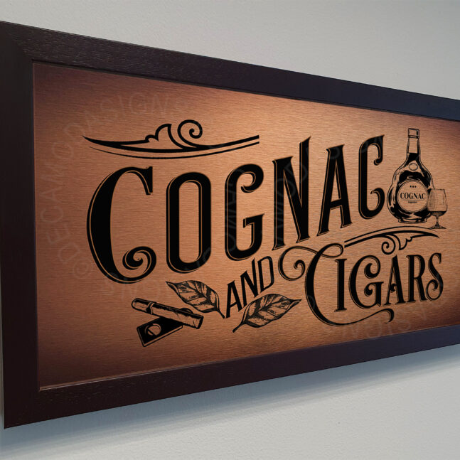 Cognac and Cigars Sign