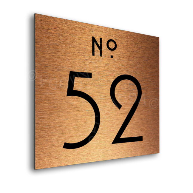 DOOR-SIGN-AD107--2_2 Contemporary Brushed Copper Door Number Sign AD107-BC