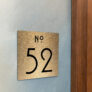 Contemporary Brushed Gold Door Number Sign AD107-BG