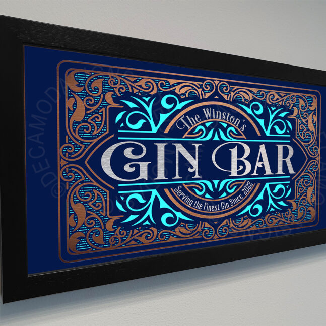 Gin Bar Signs Personalized Gin Bar Sign