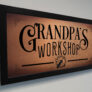 Personalized Grandpas Workshop Signs