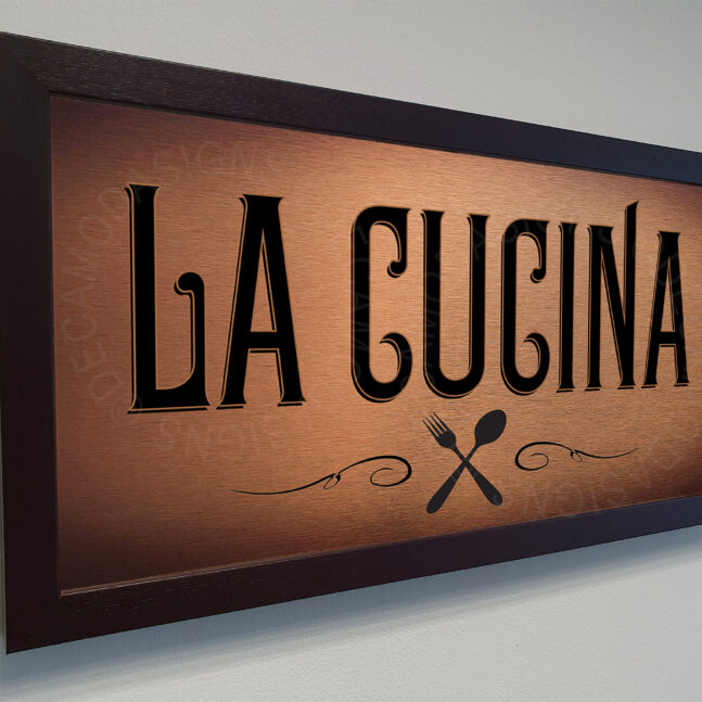 La Cucina Signs La Cucina Kitchen Sign