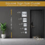 Hotel room Number Sign Size Guide
