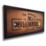 Personalized Billiards Hall Sign