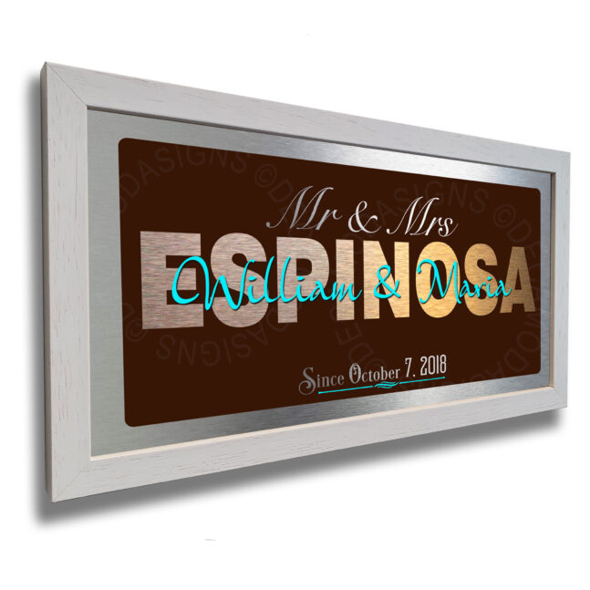Mr and Mrs Plaque Personalized Mr and Mrs Signs