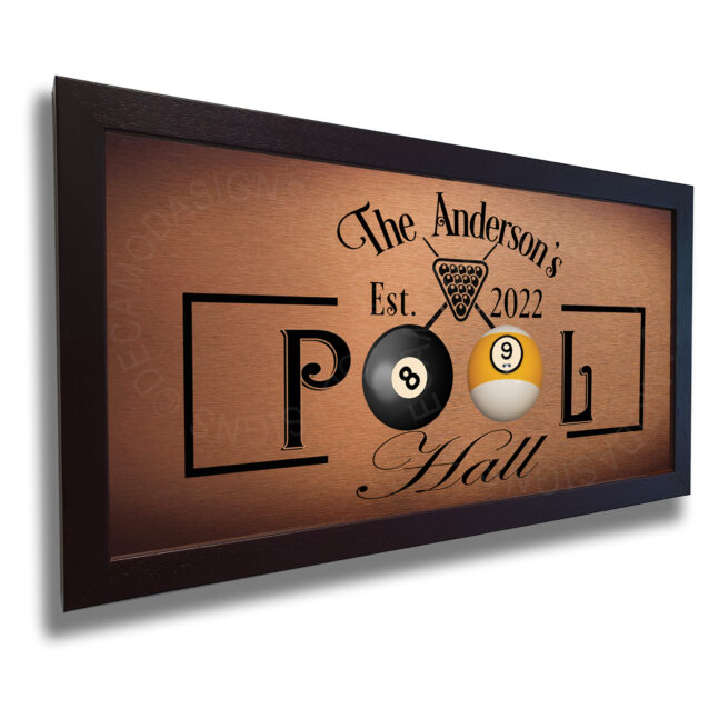 Pool Hall Sign Personalized Personalized Pool Hall Sign