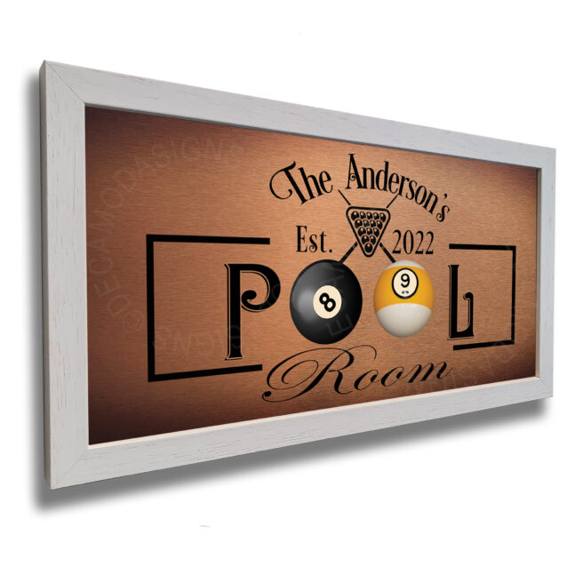 Personalized Pool Room Sign