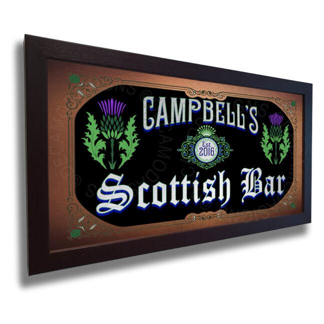 Scottish Bar Plaque Personalized Scottish Bar Sign