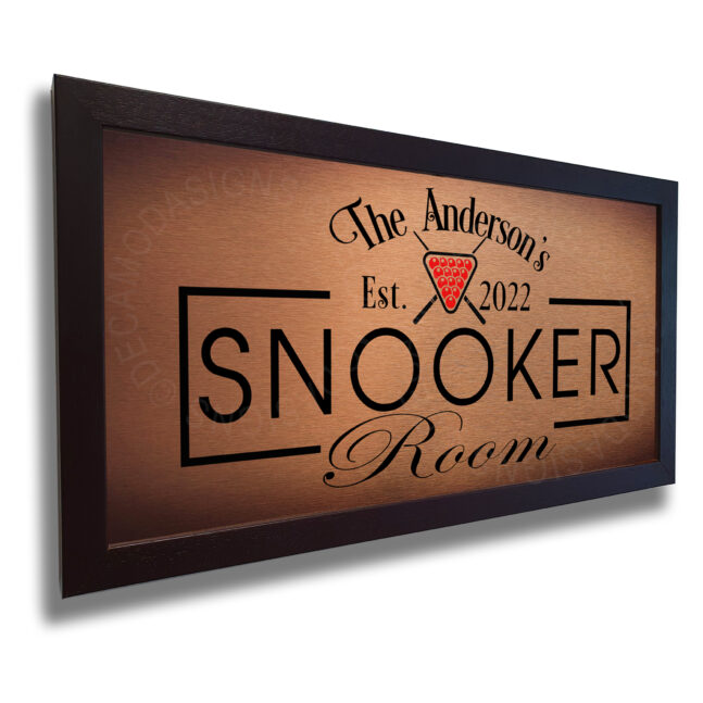 Snooker Room Signs Personalized Billiards Hall Sign