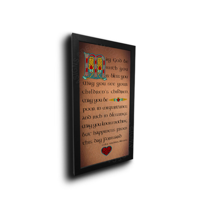 Celtic Wedding Blessing Sign Celtic Wedding Blessing