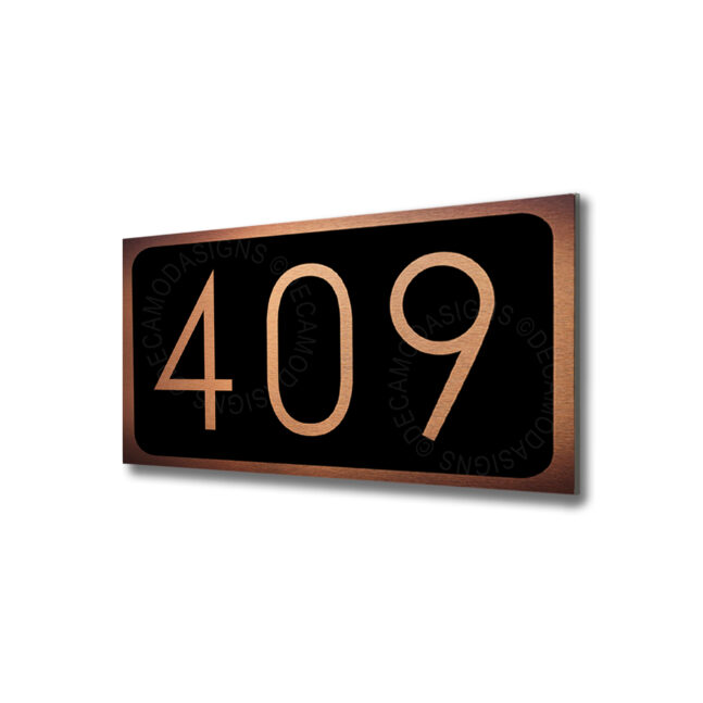 Copper Hotel Numbers Sign Copper Hotel Door Sign