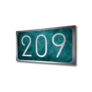 Silver Door Numbers