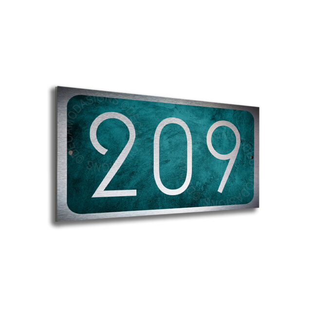 Silver Door Numbers