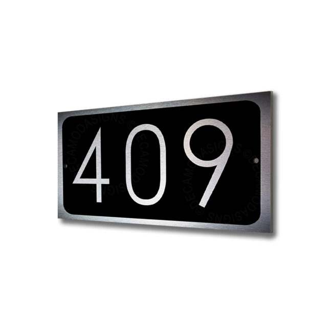 Silver Door Numbers Sign Silver Address Numbers
