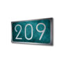 Silver Hotel Number Sign