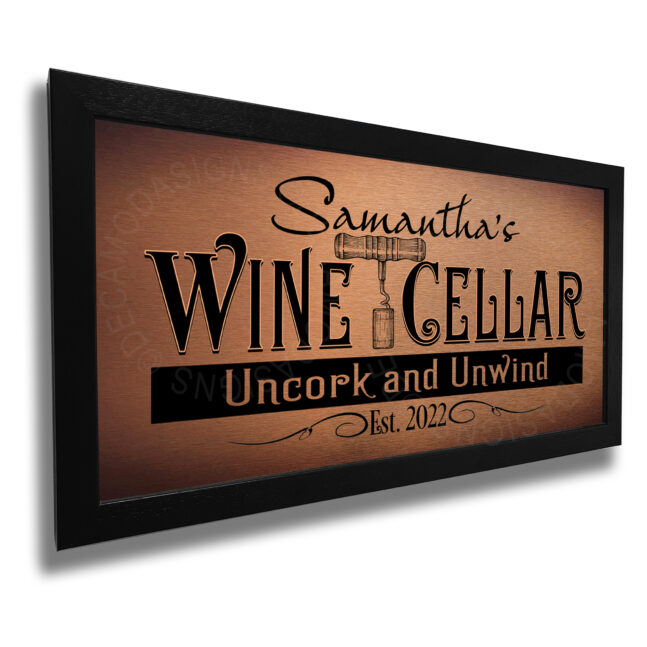 Wine Cellar Sign Personalized Wine Cellar Signs