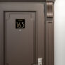 Modern Brushed Gold and Matt Black Room Door Number Sign AD109-BGB