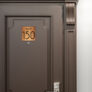 Modern Brushed Copper Suite Door Number Sign AD112-BC