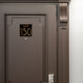 Modern Brushed Copper and Matt Black Suite Door Number Sign AD112-BCB
