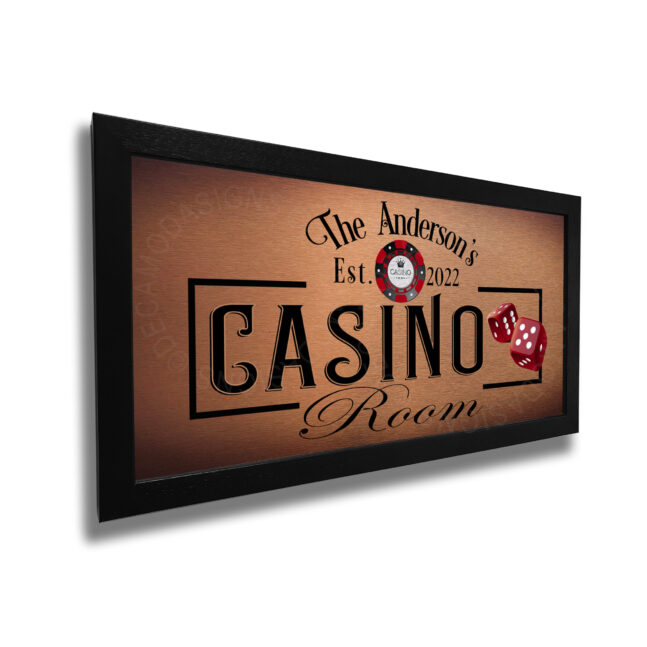 Casino Sign Personalized Casino Decor