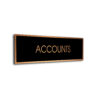 Black Copper Blank sign