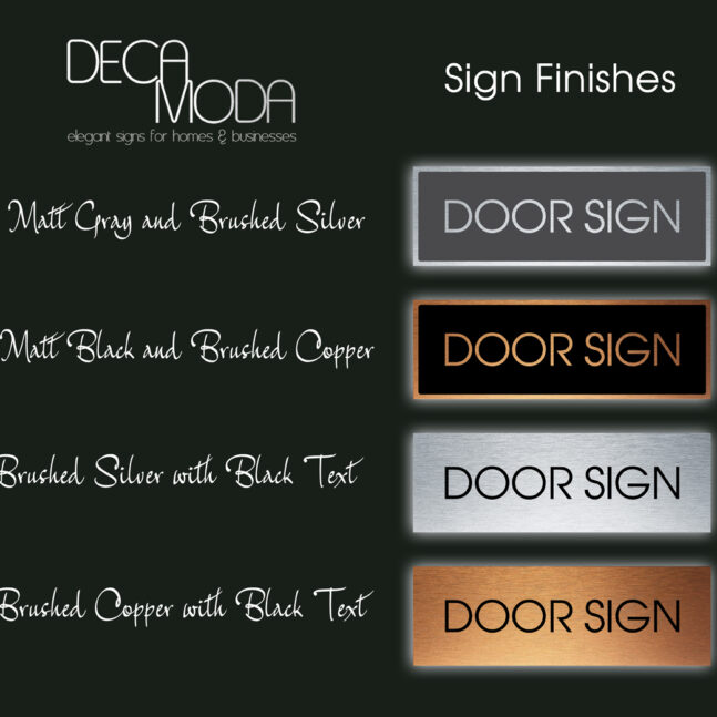 DecaModa Door Signs Door Sign