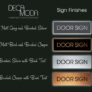 Door Sign