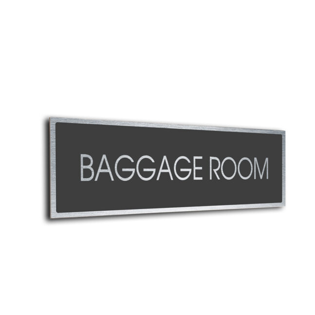 Blank Door Sign Sliver Grey Blank sign